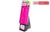 Floor Carton Cosmetics Display Stand Shelf Advertising With UV Coating