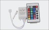 RGB 24 key RGB remote IR Controller for 5050 3528 led strip light DC connector