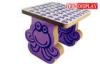 Table Cartoon Graphics Corrugated Cardboard Furniture For Childrens Playing