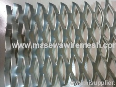 Aluminum silver expanded wire mesh