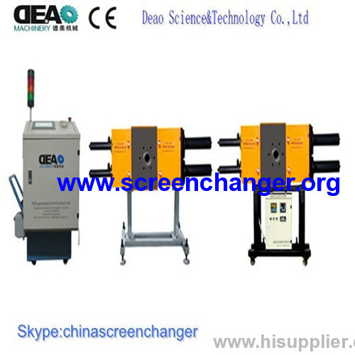 hydraulic backflush screen changer for plastic waste recycling and graulation