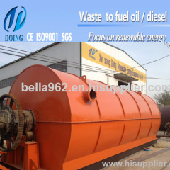 machine for pyrolysis waste tyre to oil