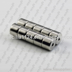 popular china neodymium cylinder magnet with hole