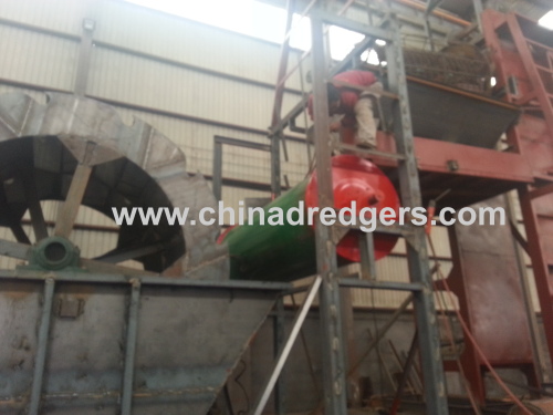 River iron sand dredging and seprating machinery
