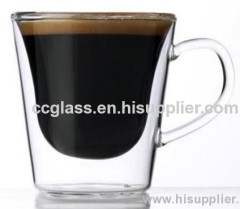 300ml Double Wall Glass Caffe Latte Coffee Cups