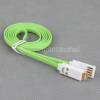 Smiley Face 8 Pin Flat Noodle LED Lighting USB Data Sync and Charger Cable for iPhone 5