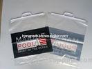 Rigid Clip Die Cut Plastic Bags , Color Printing Transparent Bag