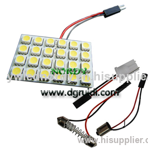 Led Reading Light DPCB 24SMD 5050, LED dome light, led dome lamp,Car led top/reading light,Reading Light, Top Light