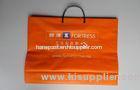 Die Cut Orange Soft Loop Handle Bag LDPE / PPE for Gift Packaging