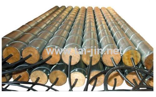MMO Titanium Tube Anode Prepacked in a Steel Canister with Petroleum coke
