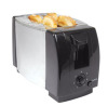 2-slice toaster with metal sides/pp ends / Black