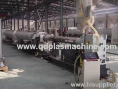 PE PP plastic pipe extrusion production line