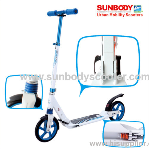 High quality EN14619 adult kick foot scooter with suspension