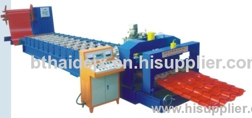 Type-768 roll forming machine for glazed tile