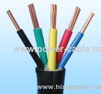 PPOO PVC insulated PVC sheath power cable