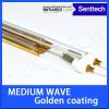 Infrared lamp medium wave with golden reflector