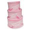 Pink Custom Packing Boxes Food Grade , Embossing for Wedding Cake