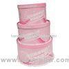 Pink Custom Packing Boxes Food Grade , Embossing for Wedding Cake