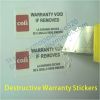 Self-destruct Permanent Adhesive Labels,Warranty Security Seals,Tamper Evident Warranty Eggshell Stickers