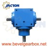 gearbox right angle 1:1 ratio,light duty 90 degree bevel gearbox,1 to 1 reverse output bevel gear box