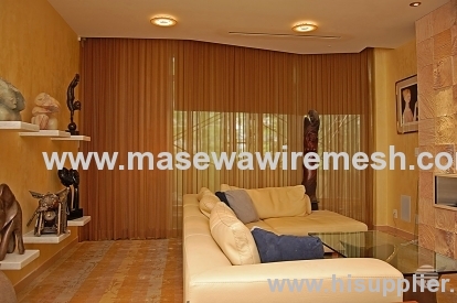 metal wire mesh as decorative divider