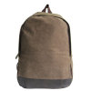 Hot sell simple brown womens canvas travel backpacks for girls