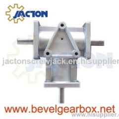 Aluminium 1inch input and 1inch output gearbox, right angle gearbox 1:1 ratio, right angle gear box