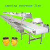 Canning food conveyor line