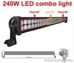41.5 inch 240W LED Work Light Bar Alloy Spot Flood Combo Beam OffRoad