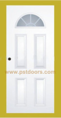 glass door with panel door with door frame