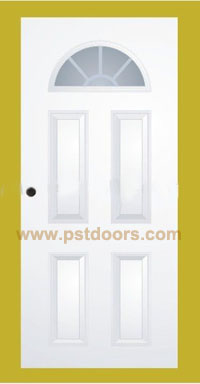 glass door with panel door with door frame