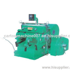 Corrugated cardboard creasing and cutting machine