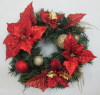 Poinsettia wreath - christmas wreath