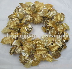 Christmas wreath - holly leaf wreath