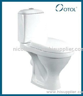 OT-6007 Ceramic toilet bathroom toilet Washdown two piece toilet