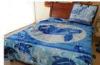 Bule Soft Mink Blanket 220X240CM , Acrylic Double Printed Blanket