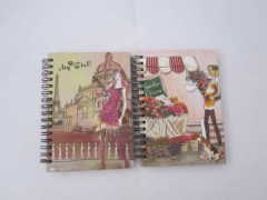 A6 carton hardcover spiral notebook/notepad collegeg ruled