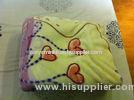 Soft Breathable Printed Fleece Blankets For Hospital / Picnic