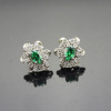 fashion silver jewelry 925 Silver cubic zircon stud earrings