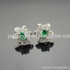 fashion silver jewelry 925 Silver cubic zircon stud earrings