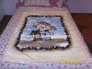 Double Printed Polyester Baby Blanket , Polyester Polar Fleece Blanket