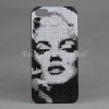 brand new for Diamond Plastic Case For iPhone 5 with Marilyn Monroe Portrait Pattern desgin