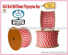 PP Solid Braided Multifilament Rope With Reel