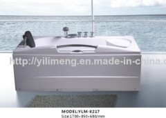 Hand Controled Easy Installed Massage Bathtub with White ABS Material