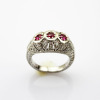 fine jewelry,925 sterling silver pink cubic zircon ring