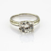 925 Sterlilng Silver Ring With 7mm Round Cut Created Diamonds Engagement Ring