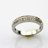 925 Sterling Silver Pave Created Diamonds Engagement Band Ring