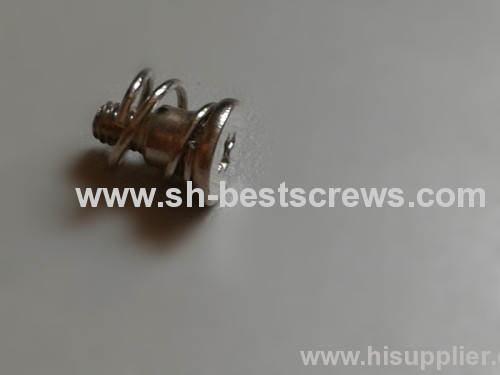 Cross recessed pan head step spring combination screw