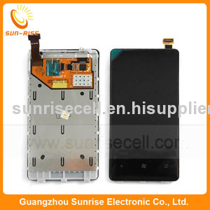 For nokia lumia 800 lcd touch screen digitizer with frame
