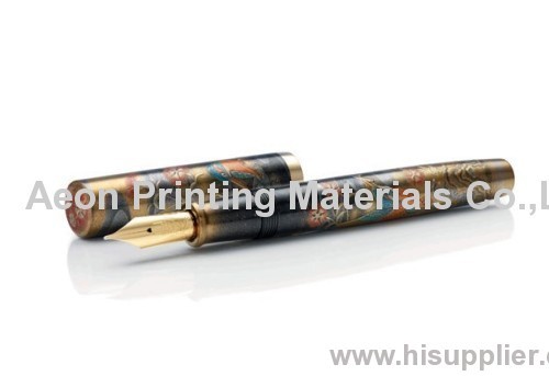 Thermal transfer film for metal products/fountain pen